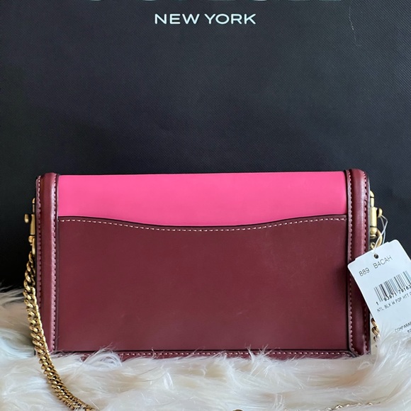 889 - Coach Hutton Clutch in Colorblock - Picture 8 of 14